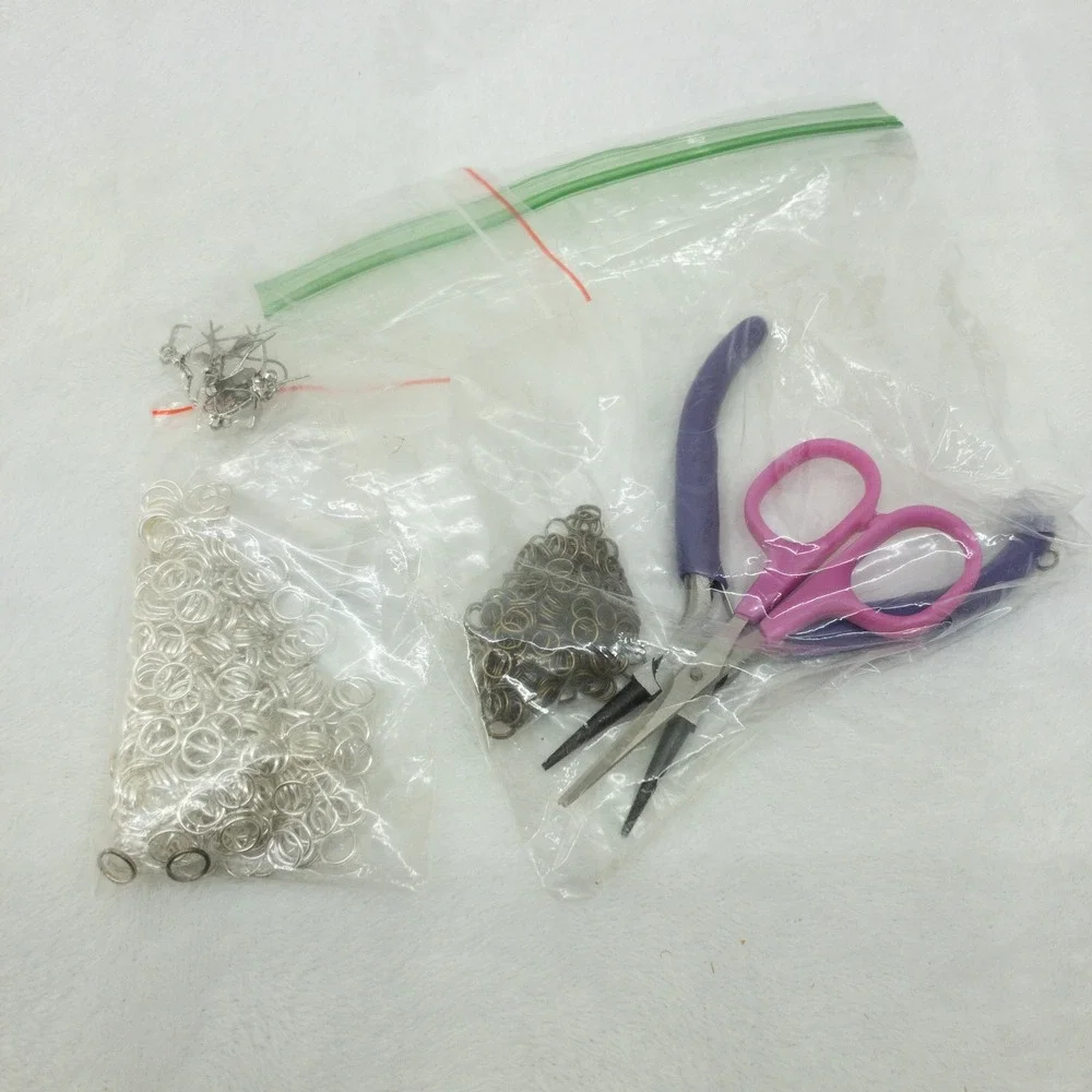 Earring Making Supplies Lot Jewelry Charms Findings Tools‎ Jump Rings Storage